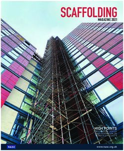 SCAFFOLDING MAGAZINE 2021 - HIGH POINTS KNOWLEDGE, ADVICE AND INSPIRATION ON SCAFFOLD PROJECTS - Construction Manager