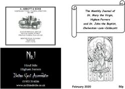 The Monthly Journal of St. Mary the Virgin, Higham Ferrers and St. John the Baptist, Chelveston-cum-Caldecott - February 2020