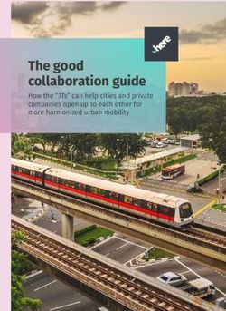 The good collaboration guide - How the "3Ts" can help cities and private companies open up to each other for more harmonized urban mobility - HERE ...