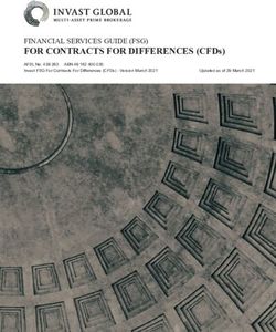 FOR CONTRACTS FOR DIFFERENCES (CFDs) - FINANCIAL SERVICES GUIDE (FSG)