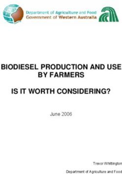 BIODIESEL PRODUCTION AND USE BY FARMERS IS IT WORTH CONSIDERING? - June 2006 Trevor Whittington