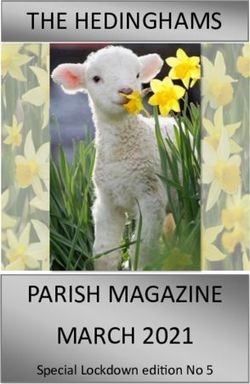 THE HEDINGHAMS - PARISH MAGAZINE MARCH 2021 Special Lockdown edition No 5 - Castle ...
