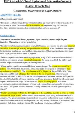 USDA Attachés' Global Agricultural Information Network (GAIN) Reports 2021