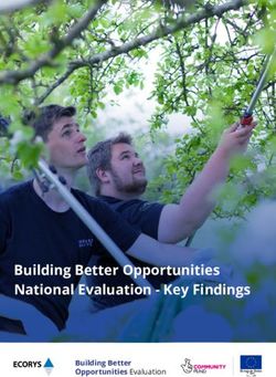 Building Better Opportunities National Evaluation - Key Findings - Building Better Opportunities Evaluation