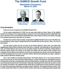 The GAMCO Growth Fund - Shareholder Commentary March 31, 2019 - Gabelli