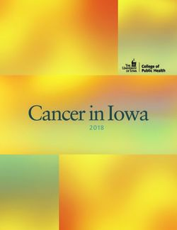 Cancer in Iowa 2018 - University of Iowa College of Public Health