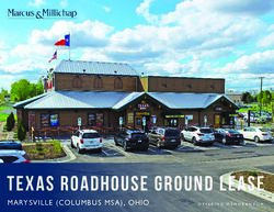 TEXAS ROADHOUSE GROUND LEASE - MARYSVILLE (COLUMBUS MSA), OHIO