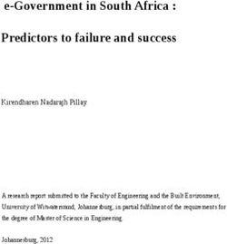 E-Government in South Africa : Predictors to failure and success