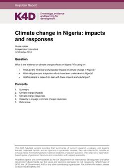 Climate change in Nigeria: impacts and responses - Gov.uk