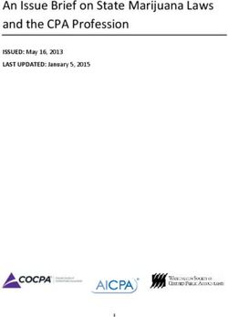 An Issue Brief on State Marijuana Laws and the CPA Profession - ISSUED: May 16, 2013 LAST UPDATED: January 5, 2015