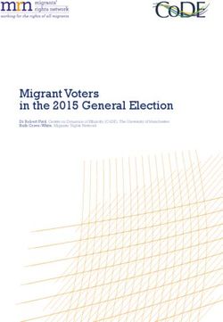 Migrant Voters in the 2015 General Election