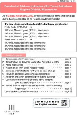 Residential Address Indication (3rd Term) Guidelines Nogawa District, Miyamae-ku - 川崎市