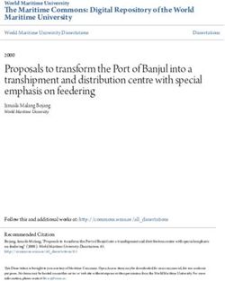 Proposals to transform the Port of Banjul into a transhipment and distribution centre with special emphasis on feedering