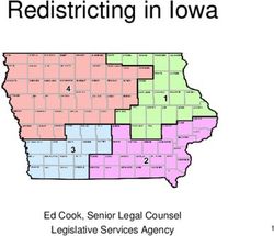 Redistricting in Iowa - Ed Cook, Senior Legal Counsel Legislative Services Agency - Iowa.gov
