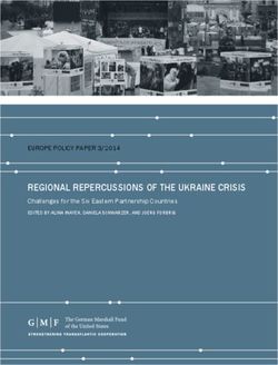 REGIONAL REPERCUSSIONS OF THE UKRAINE CRISIS - Challenges for the Six Eastern Partnership Countries EUROPE POLICY PAPER 3/2014