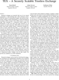 TEX - A Securely Scalable Trustless Exchange - Cryptology ePrint ...