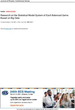 Research on the Statistical Model System of Each Balanced Game Based on Big Data - IOPscience