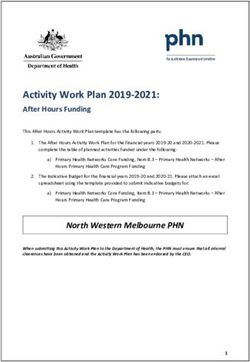 Activity Work Plan 2019-2021: After Hours Funding - North Western Melbourne ...