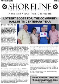 HALL IN ITS CENTENARY YEAR - 1 LOTTERY BOOST FOR THE COMMUNITY - Charmouth