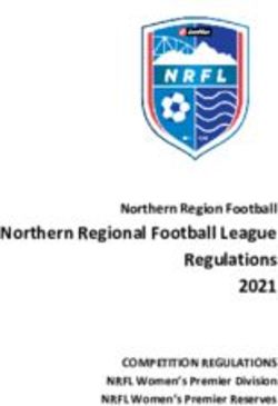 Northern Regional Football League Regulations 2021 - Northern Region Football - Lotto NRFL