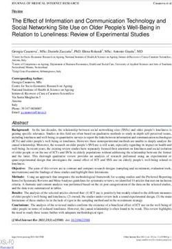 The Effect of Information and Communication Technology and Social Networking Site Use on Older People's Well-Being in Relation to Loneliness: ...