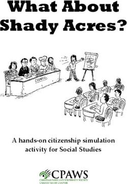 What About Shady Acres? - A hands-on citizenship simulation activity for Social Studies