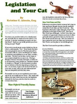 Legislation and Your Cat - The International Bengal Cat Society