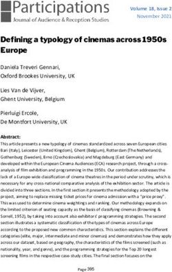 Defining a typology of cinemas across 1950s Europe