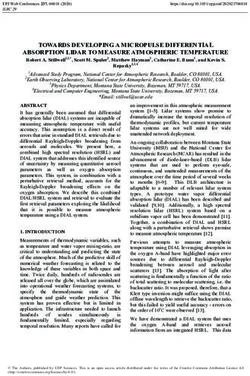 TOWARDS DEVELOPING A MICROPULSE DIFFERENTIAL ABSORPTION LIDAR TO MEASURE ATMOSPHERIC TEMPERATURE