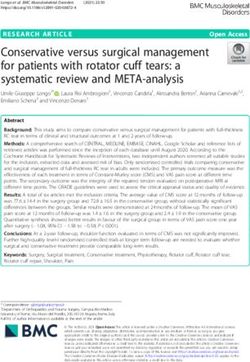 Conservative versus surgical management for patients with rotator cuff tears: a systematic review and META-analysis