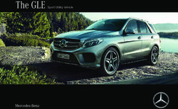 Mercedes-Benz 2018 The GLE Sport Utility Vehicle