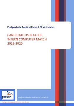 CANDIDATE USER GUIDE INTERN COMPUTER MATCH - 2019-2020 Postgraduate Medical Council Of Victoria Inc - PMCV
