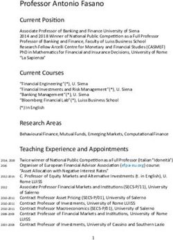 Professor Antonio Fasano - Current Position - Docenti UNISI