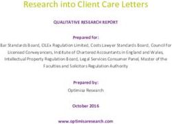 Research into Client Care Letters - CILEx Regulation