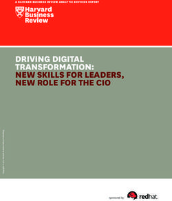 DRIVING DIGITAL TRANSFORMATION: NEW SKILLS FOR LEADERS, NEW ROLE FOR THE CIO - A HARVARD BUSINESS REVIEW ANALYTIC SERVICES REPORT