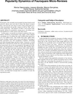 Popularity Dynamics of Foursquare Micro-Reviews