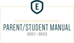 E PARENT/STUDENT MANUAL 2021-2022 - Emmanuel Christian Academy