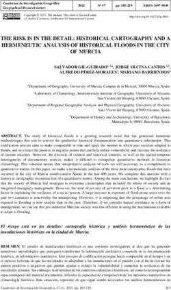 THE RISK IS IN THE DETAIL: HISTORICAL CARTOGRAPHY AND A HERMENEUTIC ANALYSIS OF HISTORICAL FLOODS IN THE CITY - RUA