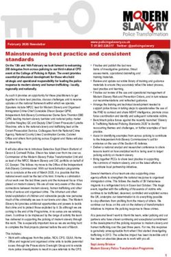 SLAV RY Police Transformation - Policing Slavery