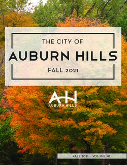 AUBURN HILLS THE CITY OF FALL 2021 - fall 2021 VOLUME 30 - City of Auburn Hills