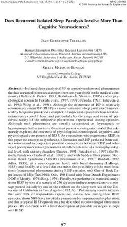 Does Recurrent Isolated Sleep Paralysis Involve More Than Cognitive Neurosciences?