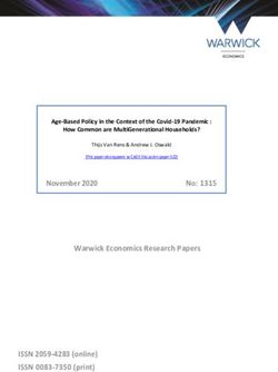 November 2020 - Age-Based Policy in the Context of the Covid-19 ...