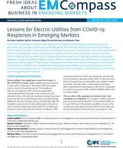 Lessons for Electric Utilities from COVID-19 Responses in Emerging Markets