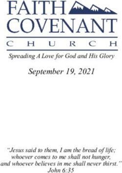 September 19, 2021 Spreading A Love for God and His Glory - "Jesus said to them, I am the bread of life; whoever comes to me shall not hunger, and ...