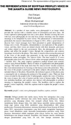 THE REPRESENTATION OF EGYPTIAN PEOPLE'S VOICE IN THE JAKARTA GLOBE NEWS PHOTOGRAPHS - Ejournal UPI