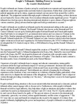 People's Tribunals: Holding Power to Account