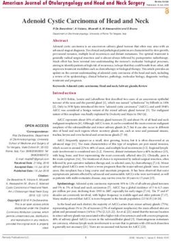 Adenoid Cystic Carcinoma of Head and Neck - Remedy Publications