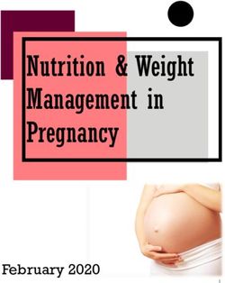 Nutrition & Weight Management in Pregnancy - February 2020