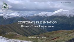 CORPORATE PRESENTATION - Beaver Creek Conference September 15-17, 2020 - TSX: NCP | OTCQB: NCPCF