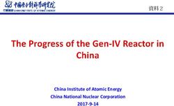 資料２ - China Institute of Atomic Energy China National Nuclear Corporation 2017-9-14